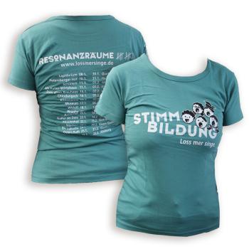 Tour T-Shirt 2014 Damen - blaugrün