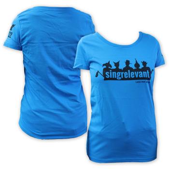 Tour T-Shirt 2022 Damen azur blue