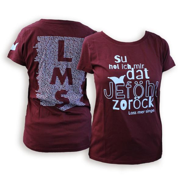 Tour T-Shirt 2023 Damen bordeaux